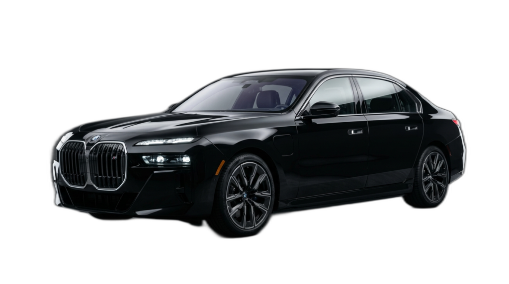 BMW i7 Black Luxury Electric Sedan